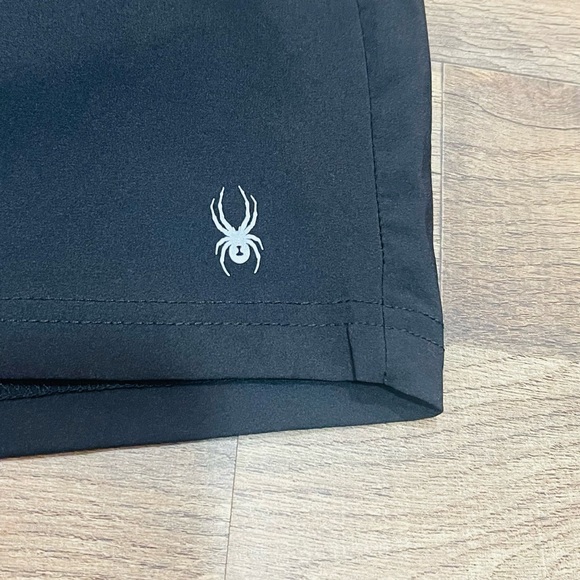 Spyder Black Athletic Shorts Lightweight Elastic Waist - Picture 10 of 12